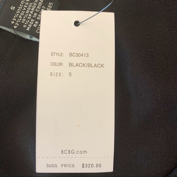 BCBGMaxAzria Black Jewel Neckline Dress NWT - Picture 8 of 9